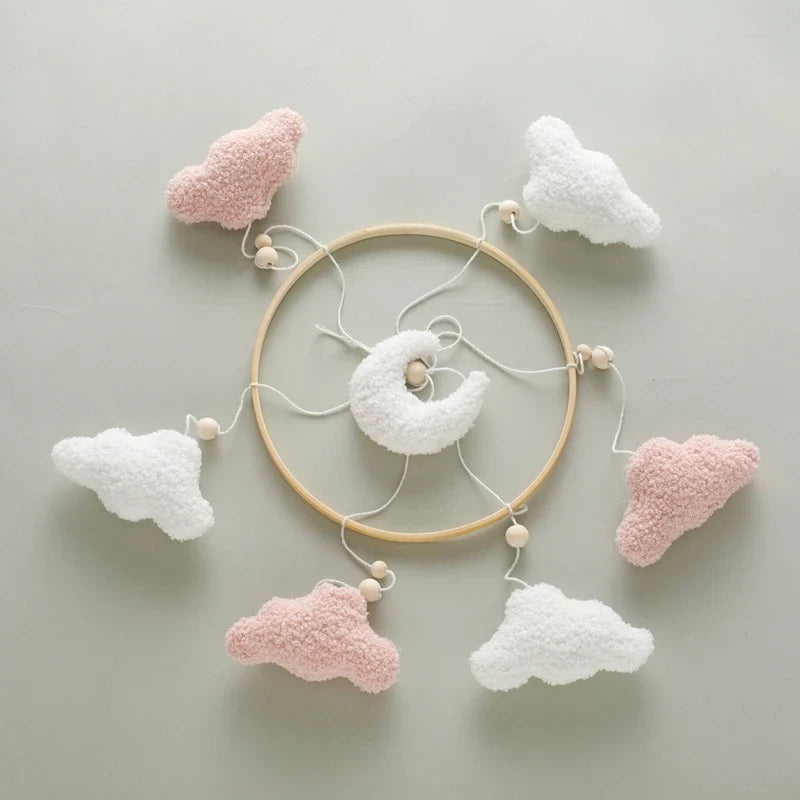 Crib Baby Mobile Wooden Nursery Newborn Sensory Toys