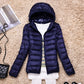 Light Women’s Down Jacket - Hooded, Packable Travel