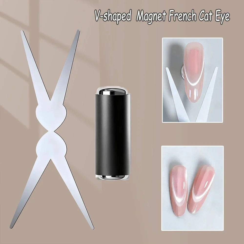 Cat2026 Edition Eye Nail Magnet Double Headed Magnetic Pen Device For Precise Nail Art Design TikTok Viral Fall