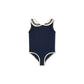 Plush Unisex Baby Swimwear Kit - Timeless Sailor-Style One-Piece, Top, Skirt, and Romper, Nylon, Summer Beach Days
