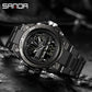 Sports Digital Watch Dual Display LED Military Style Rugged Watch Fall 2026 Water Resistant