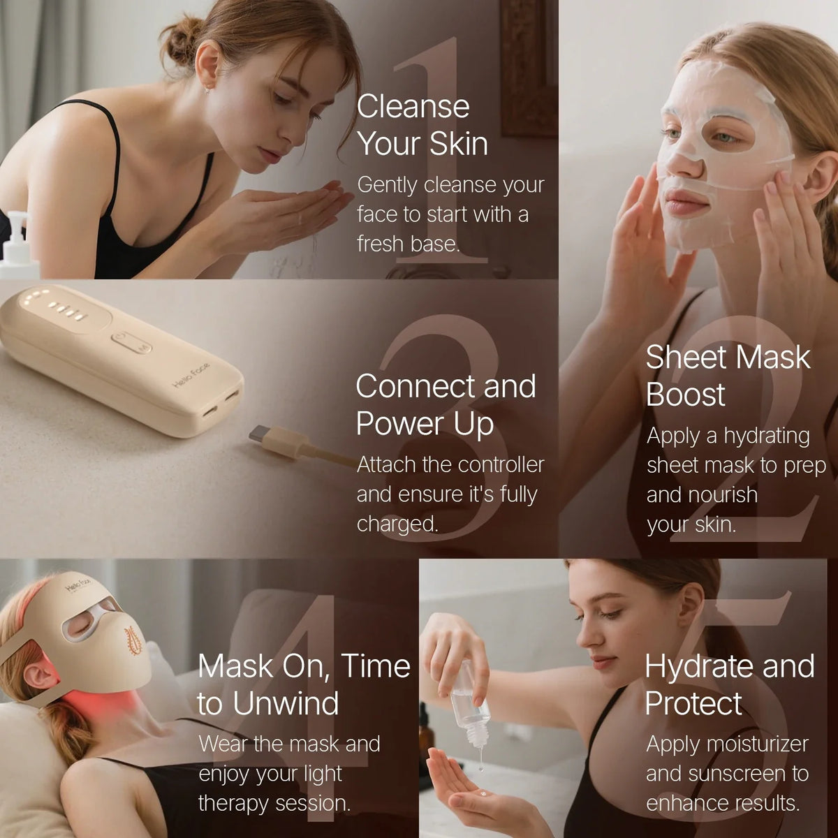 LED Light Therapy Mask 4D Facial Device Anti Aging And Acne Maintenance Fall 2026 Skincare Trend