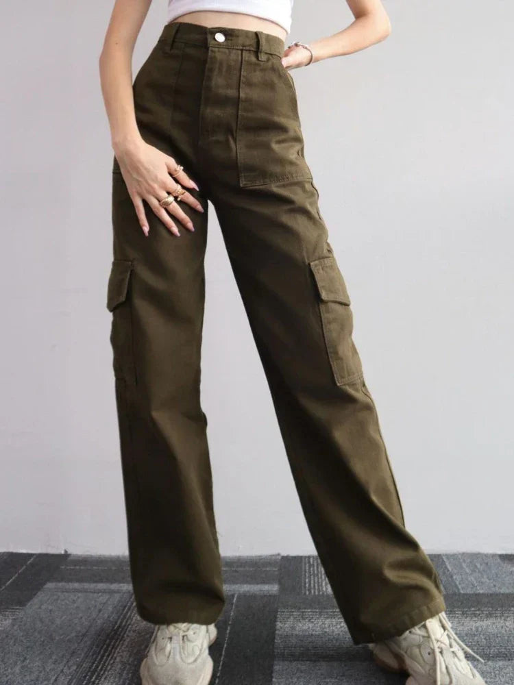 Variant image for Loose Fit Pants for Women, Comfortable Cotton Spandex Casual Trousers in Multiple Colors-19