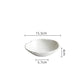 White Porcelain Rock Edge Soup Bowl Contemporary Tableware