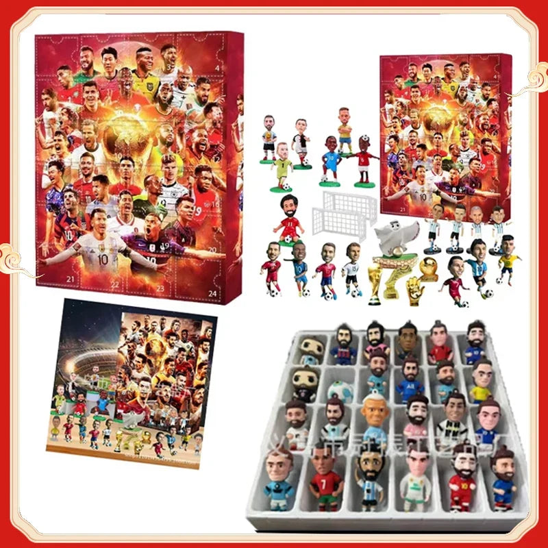 2025 Soccer Advent Calendar - 24-Day Countdown Kit for Kids, Fun Christmas Sports Gifts