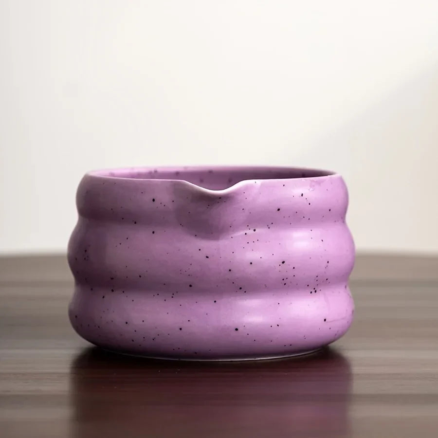 Matcha Bowl Ceramic Wavy Rim Tea Kit With Song Dynasty Pointing Device Fall 2025 Mindful Gift