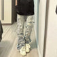 Relaxed Oversized Mens Jeans - Ripped Straight Leg Denim