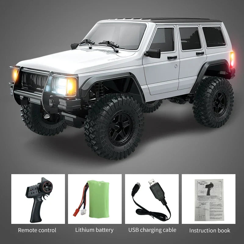Car RC 1/18 Scale 4WD Off Road Crawler Toy Remote Control 2.4G With 40 Minute Run Time Fall 2025 Gift