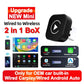 Wireless2025 Edition CarPlay AI Box 2in1 Android Auto Dongle Plug and Play Car Radio Upgrade 99 Percent Car Compatibility Fall