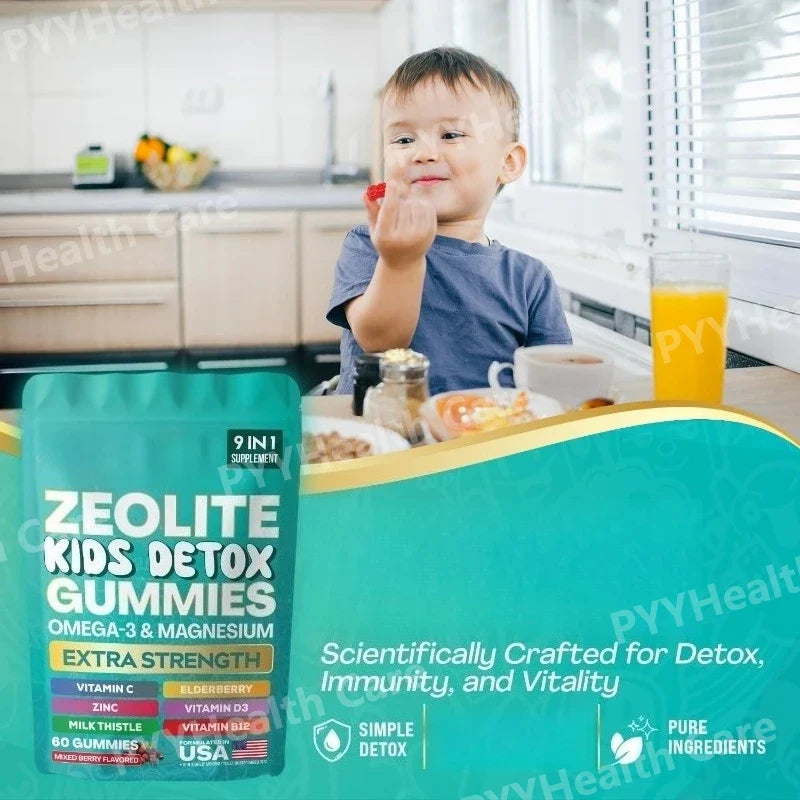 Gummies Zeolite 9-in-1 Formula Immune Support Detox Gummies Fall 2026 Wellness 60 Gummies