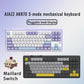 Keyboard Mechanical 87 Key Tri Mode RGB Hot Swappable