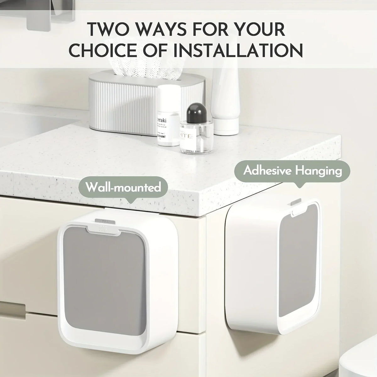 Sensor Motion Trash Can Hanging Bin For Cabinet Door