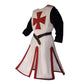 Knights Templar Crusader Cosplay Costume - Authentic Tunic & Cape Kit for Halloween