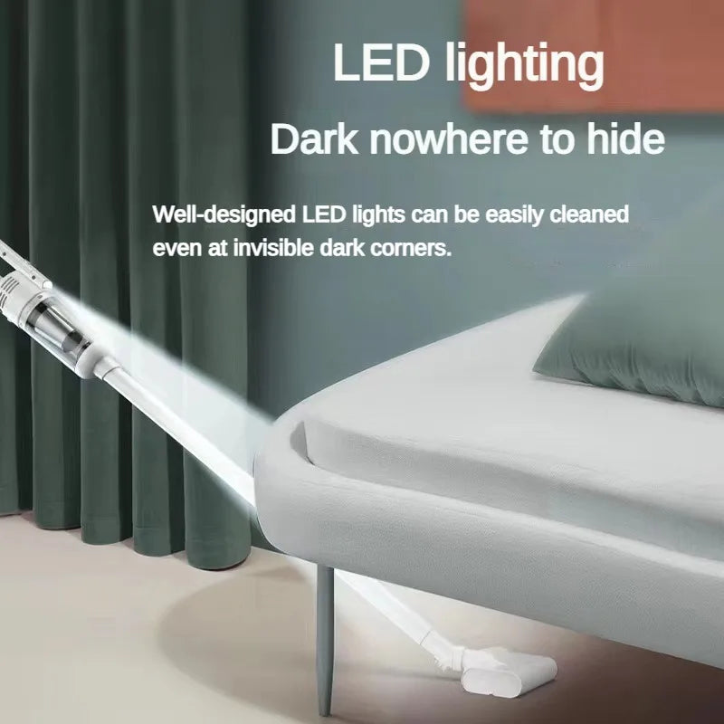 Powerful Cordless Hand-Held Vacuum Cleaner - Suction for Household Cleaning & Car Use
