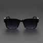 mirror lens, anti-mist outdoor driving shades, wide coverage – Men's square frame sunglasses UV400