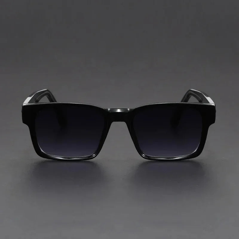 mirror lens, anti-mist outdoor driving shades, wide coverage – Men's square frame sunglasses UV400