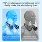Neck Bladeless Fan Mini - Travel-Friendly USB Charging Silent Fan for Sports and Office with Digital Display and 5 Speed Options