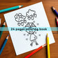 Book Coloring Adult Doodles Cozy Hearts Theme Fall 2025 Stress Relief Gift Idea