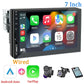 Stereo Car 7-Inch 1 Din CarPlay Android Auto MP5 Head Unit With USB Bluetooth Rear View Camera Fall 2025 Gift