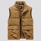 Mens Insulating Fleece Vest - Quilted Corduroy, Casual