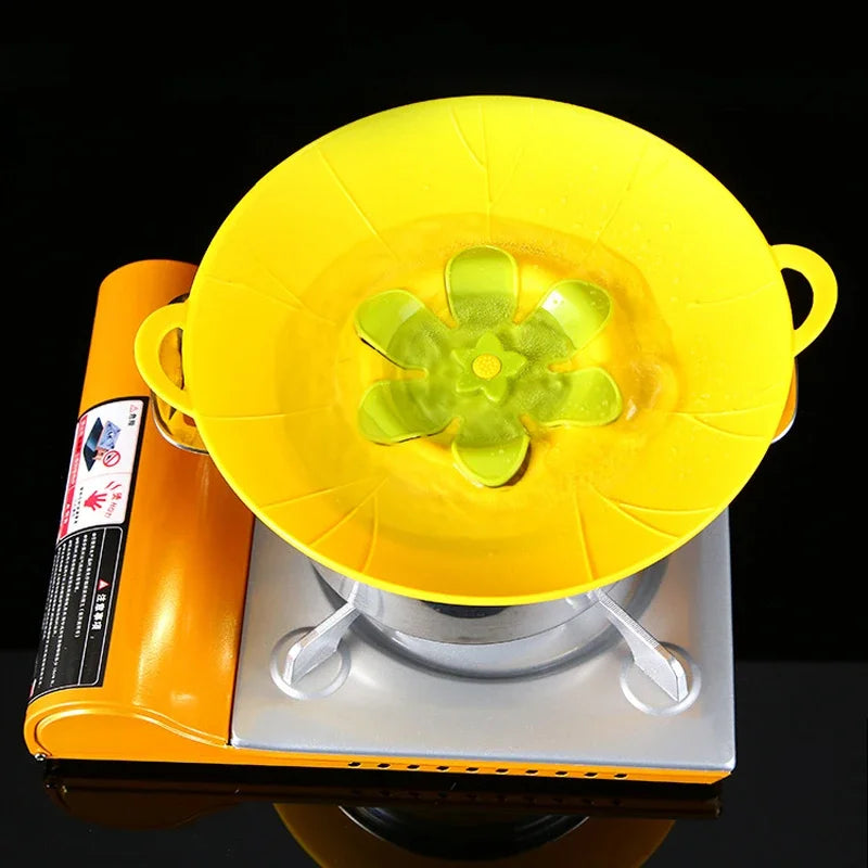 Pot Silicone Lid Spill Stopper Universal Anti Overflow Cover Kitchen Gadget Fall 2025 Keeps Stovetop Clean