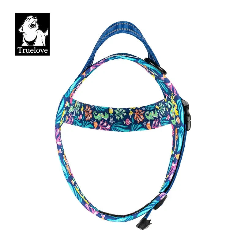 Dog Harness Floral Mesh Padded Vest Harness Fast Fit Flexible All Breeds Fall 2025 Cozy Walks