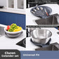 Foldable Colander Kit Self-Draining Over Sink Kitchen Strainer Spring 2026 Simple Storage