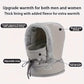 Cozy Insulating Women's Balaclava Hood - Quilted Padded Faux-Fur Trim, Windproof For Winter Sports