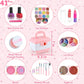 Kids Makeup Kit Pink And White Case Makeup Toy Kit TikTok Viral Fall 2025 Gift Washable