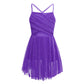 Light Girls' Dance Dress - Flowy, Glittery Mesh, Ballet & Gymnastics Costume