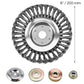 Universal Steel Wire Brush Trimmer Head - 6/8inch Garden Device for Grass & Lawn Maintenance
