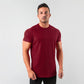 short sleeve, cotton blend, for workout & casual wear – Breathable slim fit men's gym t-shirt
