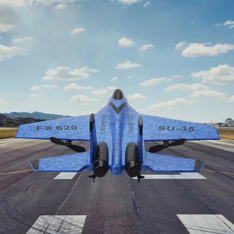 EPP Remote Control SU-35 Fighter Plane - 2.4G Glider Aircraft for Kids, Simple to Fly Toy