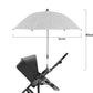 Stroller Umbrella 360 Degree Flexible Sunshade Canopy Summer 2025 UV Rain Protection Water-Resistant Travel-Friendly