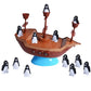 Pirate Colorful Ship Balance Game - Fun Penguin Puzzle for Kids, Parent-Child Interaction, Ideal Birthday Gift
