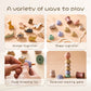Wooden Stacking Toy Kit for Babies and Toddlers, Montessori Animal Threading Toy, Educational Fine Motor Skills Development