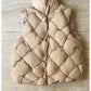 Women Insulating Puffer Vest - Boxy Quilt Polyfill Winter