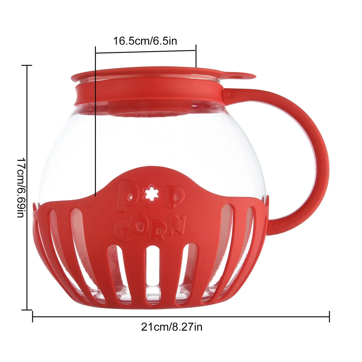 Microwave Popcorn Maker 2.25 Quart Silicone Popcorn Bowl Movie Night 2025 Simple Healthy Snack