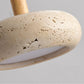 LED Japandi Pendant Lamp Yellow Stone Wabi Sabi Ambient Design