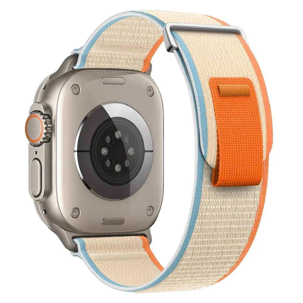 Trail Nylon Loop Apple Watch Band - Breathable Sport Strap for Ultra 3 2, Series 11 10 9 8 7 41-49mm