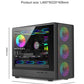 Vertical MicroATX Glass PC Case Supports 360mm Radiator