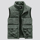 Mens Insulating Fleece Vest - Quilted Corduroy, Casual