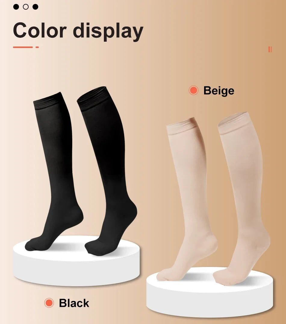 Varicose Veins Support Calf Sleeve Unisex S–7XL 2026 – Medical Grade Compression Stockings 34–46mmHg Class 3