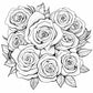Coloring Art Book 20 Page Flower Graffiti Style Fall 2025 Trend Stress Relief Gift