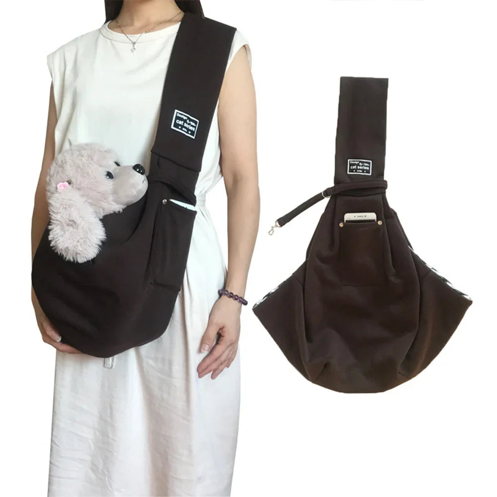 Cozy Dog Bag  Pet Crossbody Shoulder Bag Sling for Compact Pets, Outdoor Travel, Travel-Friendly Pet Supplies