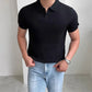 Fast-dry men's golf polo shirt - slim fit short sleeve, polyester, for sports and casual wear