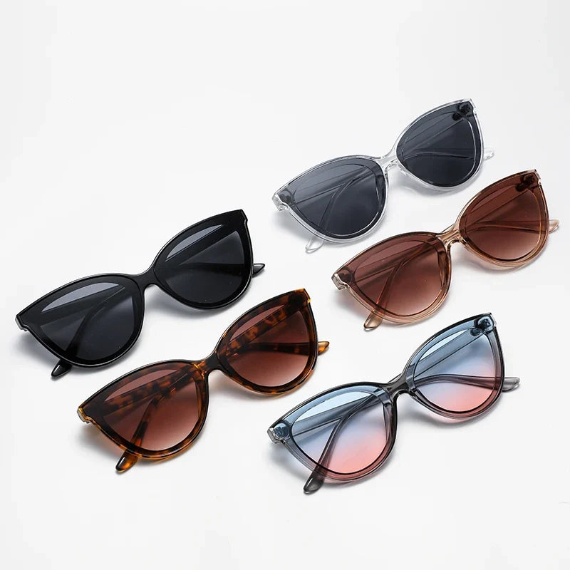 Eye Cat Sunglasses Large Frame Retro Minimalist Gradient UV400 Summer 2026 Fashion Gift Idea
