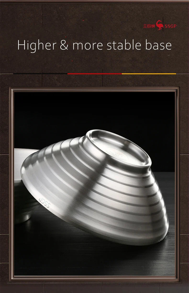 Steel Stainless Ramen Bowl 1.4L Insulating Christmas Gift