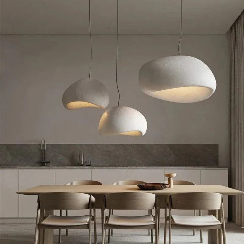 Japandi Pendant Ceiling Lamps Scandinavian Wabi Sabi LED Dining Room