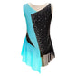 Flattering Stretchy Girls' Dance Leotard - Sleeveless Rhinestone Mesh Top, Polyester, Nylon, Elastane, For Competition